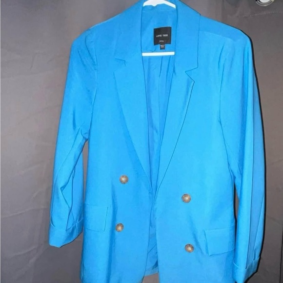 Love Tree Vibrant Blue Blazer - Picture 1 of 3